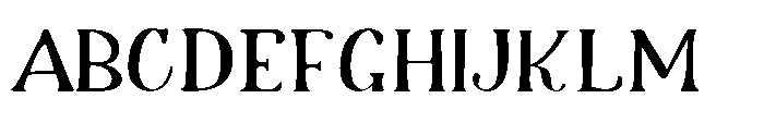 Meadow Villager Club Serif Regular Font UPPERCASE