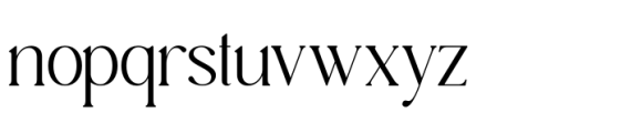 Meaglone Regular Font LOWERCASE