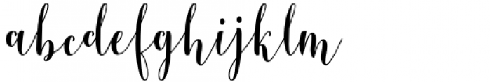 Mealsika Script Regular Font LOWERCASE