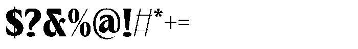 Means Font OTHER CHARS