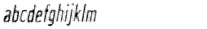 Meanstreak Oblique Font LOWERCASE