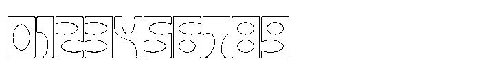 Meat Glone Outline Font OTHER CHARS
