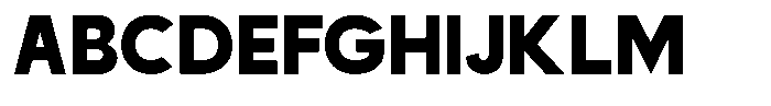 Mebula Font UPPERCASE