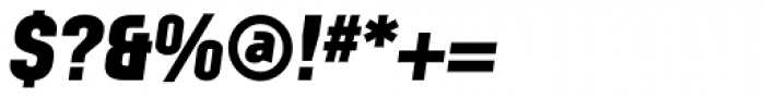 Mechanic Gothic DST ExtraBold Italic Font OTHER CHARS