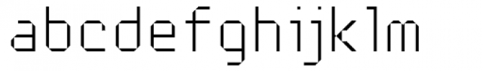 Mechanical Light Font LOWERCASE