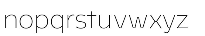 Meche Pro Thin Font LOWERCASE