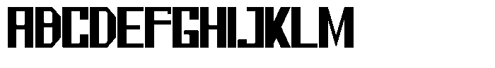 Mechorid Black Condensed Font UPPERCASE