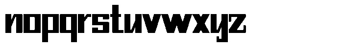Mechorid Black Condensed Font LOWERCASE