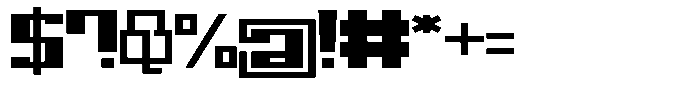 Mechorid Black Expanded Font OTHER CHARS