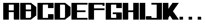 Mechorid Black Expanded Font UPPERCASE