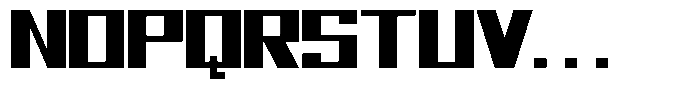 Mechorid Black Expanded Font UPPERCASE