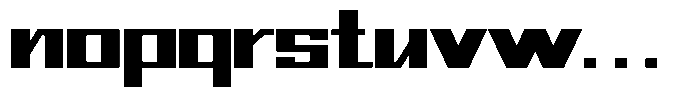 Mechorid Black Expanded Font LOWERCASE