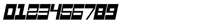 Mechorid Black Oblique Condensed Font OTHER CHARS