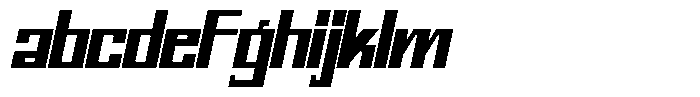 Mechorid Black Oblique Condensed FONT