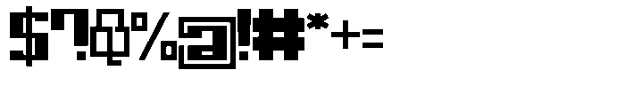 Mechorid Black Font OTHER CHARS