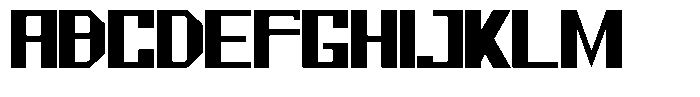 Mechorid Black Font UPPERCASE