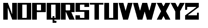 Mechorid Black Font UPPERCASE