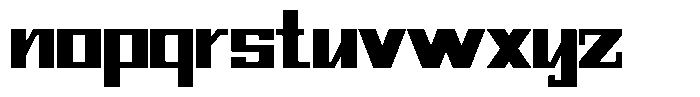 Mechorid Black Font LOWERCASE