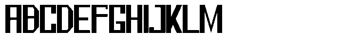 Mechorid Bold Condensed Font UPPERCASE