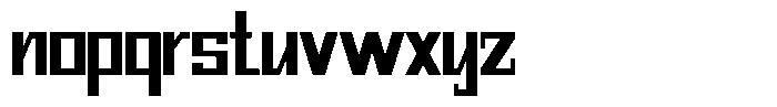 Mechorid Bold Condensed Font LOWERCASE
