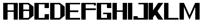 Mechorid Bold Expanded Font UPPERCASE