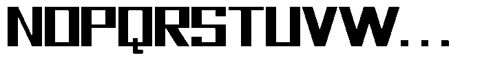Mechorid Bold Expanded Font UPPERCASE