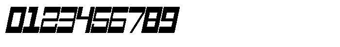 Mechorid Bold Oblique Condensed Font OTHER CHARS