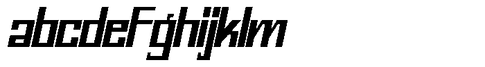 Mechorid Bold Oblique Condensed FONT