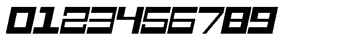 Mechorid Bold Oblique Expanded Font OTHER CHARS