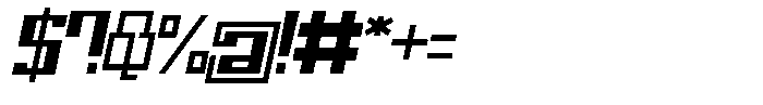 Mechorid Bold Oblique Font OTHER CHARS
