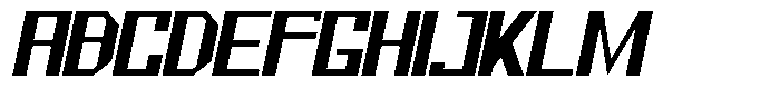 Mechorid Bold Oblique Font UPPERCASE
