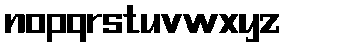 Mechorid Bold Font LOWERCASE