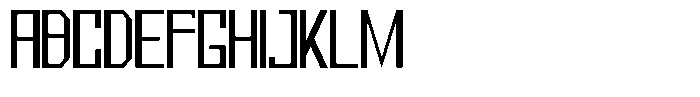Mechorid Condensed Font UPPERCASE