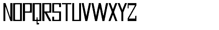 Mechorid Condensed Font UPPERCASE