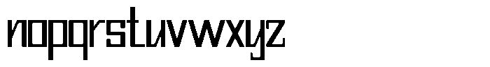 Mechorid Condensed Font LOWERCASE