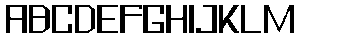 Mechorid Expanded Font UPPERCASE