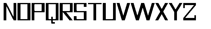 Mechorid Expanded Font UPPERCASE