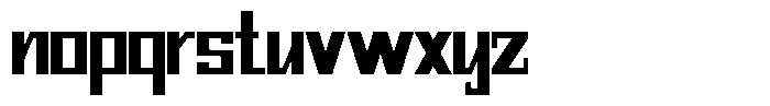 Mechorid Extra Bold Condensed Font LOWERCASE