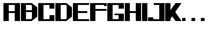 Mechorid Extra Bold Expanded Font UPPERCASE