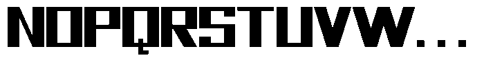 Mechorid Extra Bold Expanded Font UPPERCASE
