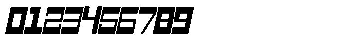 Mechorid Extra Bold Oblique Condensed Font OTHER CHARS