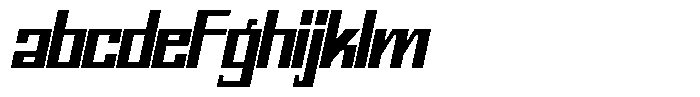 Mechorid Extra Bold Oblique Condensed FONT