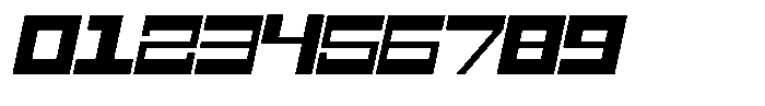 Mechorid Extra Bold Oblique Expanded Font OTHER CHARS