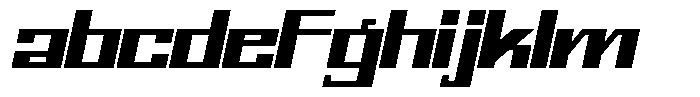 Mechorid Extra Bold Oblique Expanded FONT