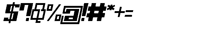 Mechorid Extra Bold Oblique Font OTHER CHARS
