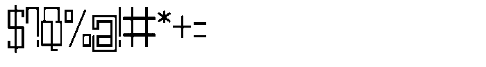Mechorid Extra Light Condensed Font OTHER CHARS