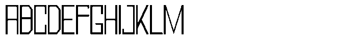 Mechorid Extra Light Condensed Font UPPERCASE