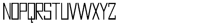 Mechorid Extra Light Condensed Font UPPERCASE