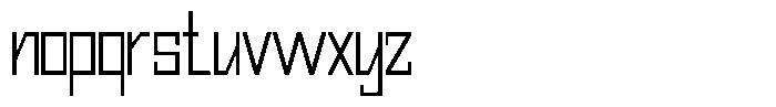 Mechorid Extra Light Condensed Font LOWERCASE