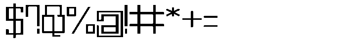 Mechorid Extra Light Expanded Font OTHER CHARS